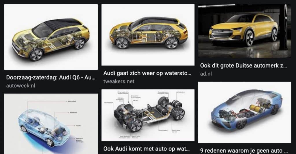 Waterstof auto of een hybride auto