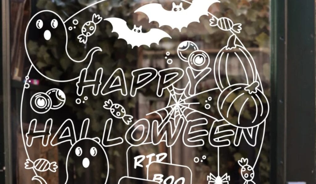 Halloween Raamtekeningen Maken & Simpele Tekeningen Printen